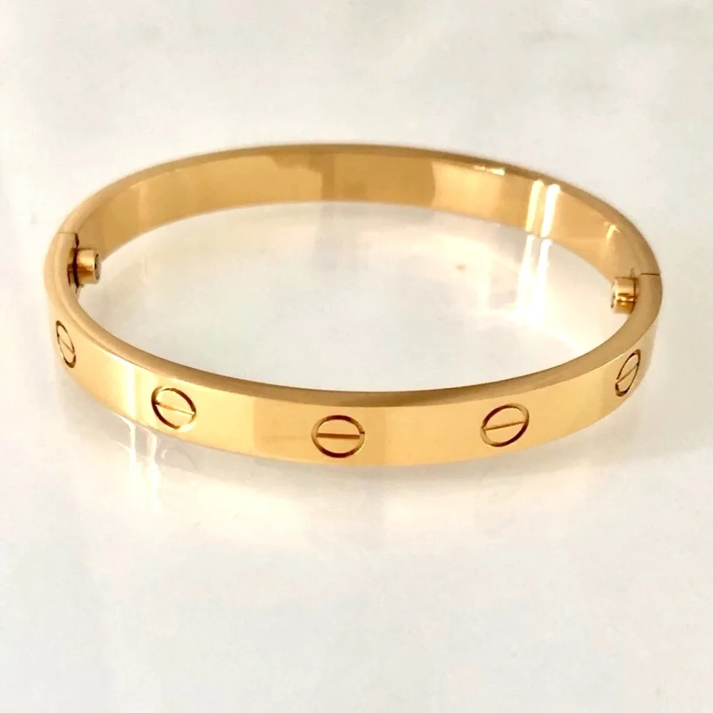 Gold Screw Classic Model Bracelet